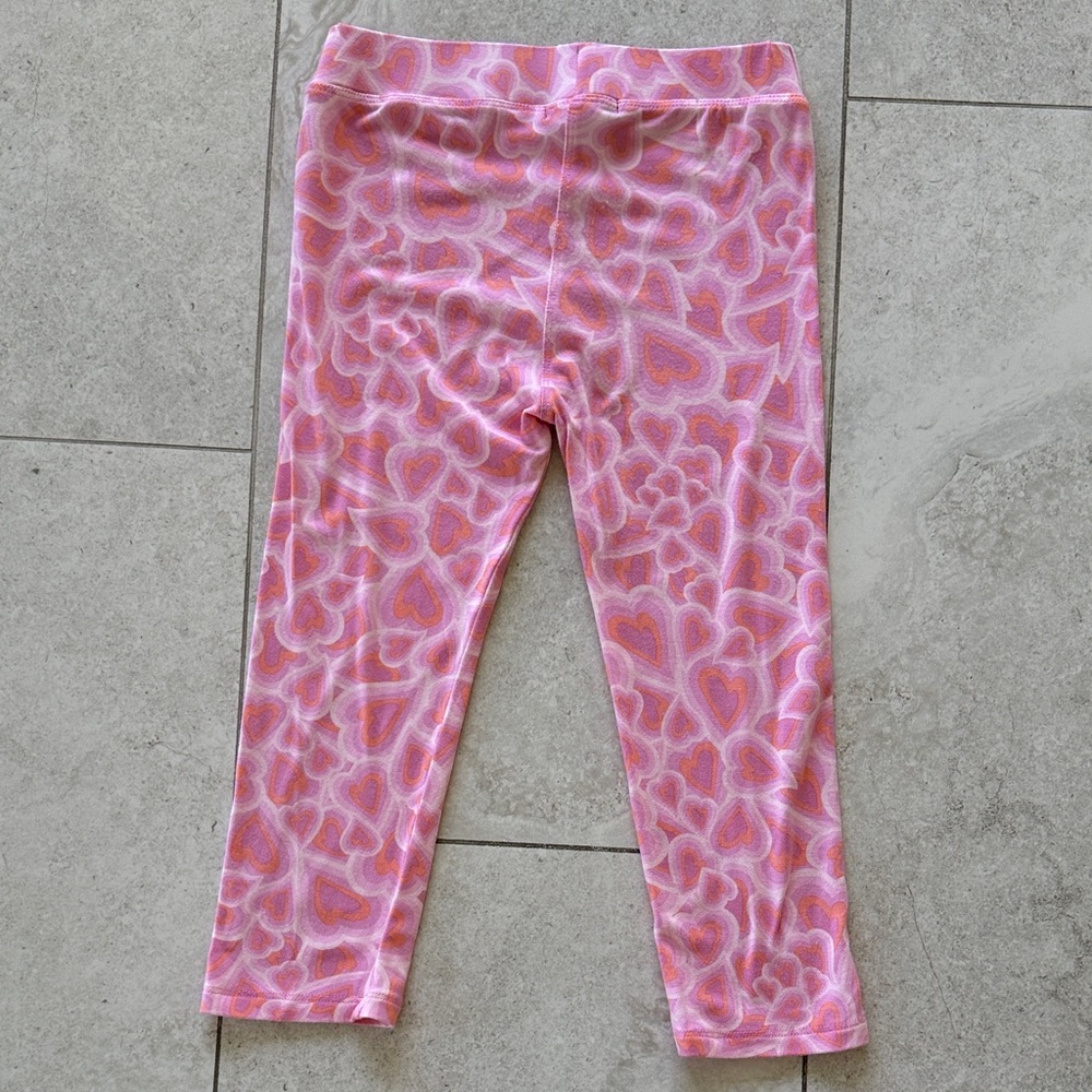 Imoga Girls Pink Ombre Ruffle Tank & Heart Print Leggings Set sz 6 - Picture 11 of 11